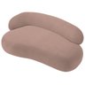 Recamier Sofá Curvo Lado Direito Canadá 200cm Luxo Sala de Estar Linho Rose - Incasa Decor - 4