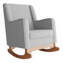 Ver imagem 3 de Poltrona Sofá Cadeira de Amamentação Aquila Balanço C/ Puff