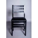 Ver imagem 3 de Kit 6 Cadeira Fixa Estofada de Madeira Cor:preto