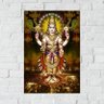 Placa Decorativa MDF Lord Dhanvantari Tamanho 20x27cm - 1