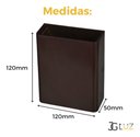 Ver imagem 6 de Arandela Externa Slim Dois Fachos Luminária Parede Led 3w - Marrom