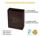 Ver imagem 3 de Arandela Externa Slim Dois Fachos Luminária Parede Led 3w - Marrom