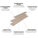 Ver imagem 5 de Piso Vinilico Colado Régua Sofisticato 2mm 40m² Ruffino