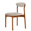 Ver imagem 3 de Conjunto com 2 Cadeiras Noronha Moderna Mobília Linho Off White-cinam.imbuia