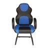 Cadeira Gamer Base Fixa com Braço Gamer Racing Azul - 3