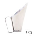 Ver imagem 2 de Concha Medidor para Cereais Ração Aço Inox 1kg (1000g) - Gudim