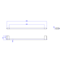 Ver imagem 2 de Porta Toalhas Barra 600mm Deca You Summer Gold - Deca Deca Metais