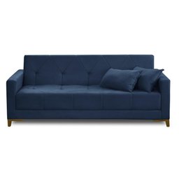 Sofá Cama 3 Lugares 2,00m Aurora Suede Adonai Estofados - 7