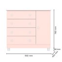 Ver imagem 7 de Quarto de Bebê Completo Doce Sonho com Berço Guarda Roupa 3 Portas Cômoda 4 Gavetas e Colchão Movell
