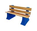Ver imagem 1 de Banco Jardim Espera com Encosto 1,5 metro - AZUL ARARA 009
