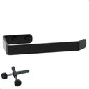 Ver imagem 3 de Suporte Porta Papel Higiênico de Parede Preto Fosco F.plus