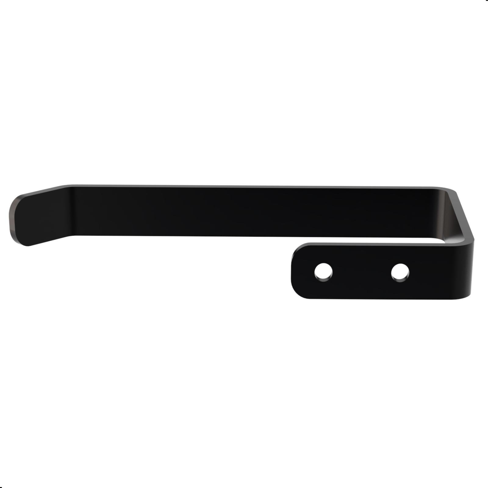 Suporte Porta Papel Higiênico de Parede Preto Fosco F.plus - 5