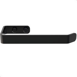 Suporte Porta Papel Higiênico de Parede Preto Fosco F.plus - 1