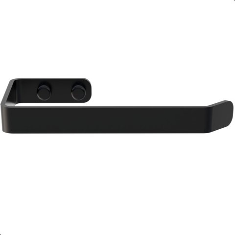 Suporte Porta Papel Higiênico de Parede Preto Fosco F.plus