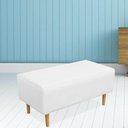 Ver imagem 5 de Kit 02 Puffs Cléo W01 Pés Palito 90 Cm Corino Branco