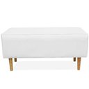 Ver imagem 4 de Kit 02 Puffs Cléo W01 Pés Palito 90 Cm Corino Branco