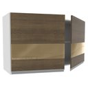 Ver imagem 4 de Armário Aéreo Acordes Glamy 2 Portas Vidro Reflex Madesa