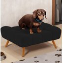 Ver imagem 2 de Puff Pet Cama Estofada para Cachorro Sofia L02 Suede Preto - Inoviza
