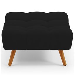 Puff Pet Cama Estofada para Cachorro Sofia L02 Suede Preto - Inoviza - 7