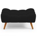 Ver imagem 6 de Puff Pet Cama Estofada para Cachorro Sofia L02 Suede Preto - Inoviza