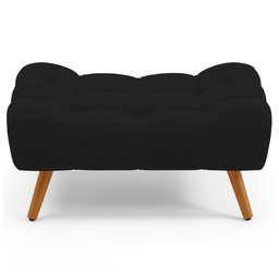 Puff Pet Cama Estofada para Cachorro Sofia L02 Suede Preto - Inoviza - 6