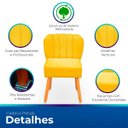 Ver imagem 3 de Kit Cadeira Pétala para Sala de Jantar Confortável e Reforçada Suede