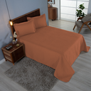 Ver imagem 5 de Kit Cobre Leito Casal Comfort 3 Peças Microfibra Matelado: Terracota