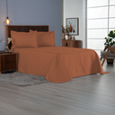 Ver mais imagens de Kit Cobre Leito Casal Comfort 3 Peças Microfibra Matelado: Terracota