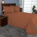 Ver imagem 7 de Kit Cobre Leito Casal Comfort 3 Peças Microfibra Matelado: Terracota