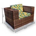 Ver imagem 3 de Conjunto Bora Bora - 1 Sofá 2 Lugares + 2 Poltronas + 1 Mesa de Centro - Cozumel