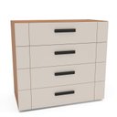 Ver imagem 4 de Cômoda Organizadora 90cm com 4 Gavetas 240841 Linha Lisboa Politorno Móveis