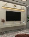 Ver imagem 3 de Painel Ripado e Rack Home Suspenso Tv até 85 com Led Juca
