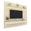 Ver imagem 2 de Painel Ripado e Rack Home Suspenso Tv até 85 com Led Juca