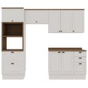 Ver imagem 4 de Armário de Cozinha Compacta Modulada 2,70m 10 Peças Iluminata Genialflex