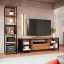 Ver imagem 1 de Conjunto P/ Sala 2 Peças Estilo Industrial Mel P1017 P1023