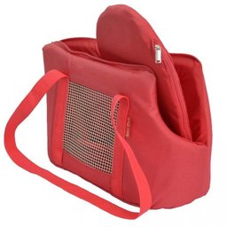 Bolsa Marie Nylon São Pet Vermelha Transportar Cães e Gatos - 2