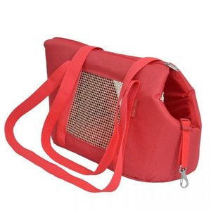 Bolsa Marie Nylon São Pet Vermelha Transportar Cães e Gatos