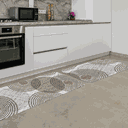 Ver imagem 1 de Kit Tapete de Cozinha 2 Peças Círculos Abstratos