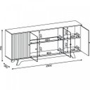 Ver imagem 5 de Buffet Balcão com Espelho 2 Portas de Vidro 2 Portas MDF Encanto