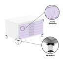 Ver mais imagens de Mapoteca Mont 5 Gavetas 71,3cm x 120,4cm Aço Branco/Lilas