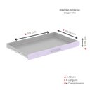 Ver imagem 7 de Mapoteca Mont 5 Gavetas 71,3cm x 120,4cm Aço Branco/Lilas