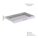 Ver imagem 6 de Mapoteca Mont 5 Gavetas 71,3cm x 120,4cm Aço Branco/Lilas