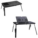 Ver imagem 4 de Mesa Notebook Apoio Refrigerador 2 Coolers Ventilador Touch Suporte Base Refrigerada Cama Sofa Ergon