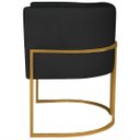 Ver imagem 6 de Kit 2 Poltronas Dália Luxo Moderna Estofada Design Sofisticado com Base de Ferro Dourado Bouclé