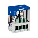 Ver imagem 3 de Faqueiro Tramontina Bliss com Lâminas em Aço Inox e Cabos de Polipropileno Menta 16 Peças Tramontina