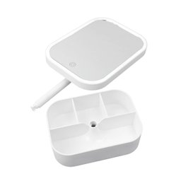 Espelho Mesa Led Usb Portatil Maquiagem Camarim:branco - 4