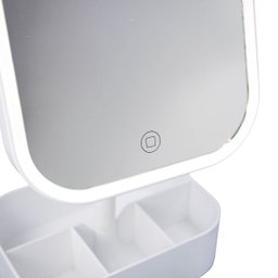 Espelho Mesa Led Usb Portatil Maquiagem Camarim:branco - 3