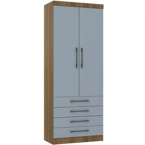 Guarda-roupa Modulado 90cm 2 Portas 4 Gavetas Paris Luciane