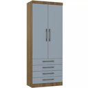 Ver imagem 1 de Guarda-roupa Modulado 90cm 2 Portas 4 Gavetas Paris Luciane