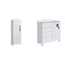 Ver imagem 2 de Conjunto para Quarto Infantil com Guarda-roupa e Cômoda Trocador Encanto